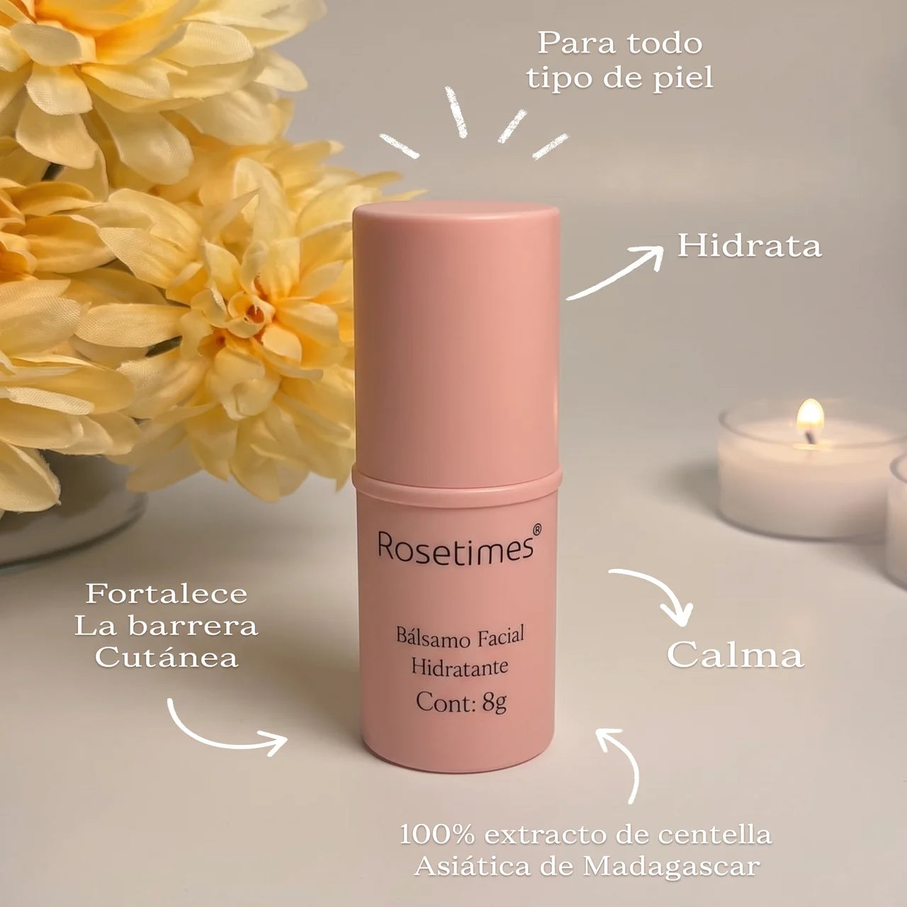 RoseTimes stick - Bálsamo Facial Hidratante Antiarrugas