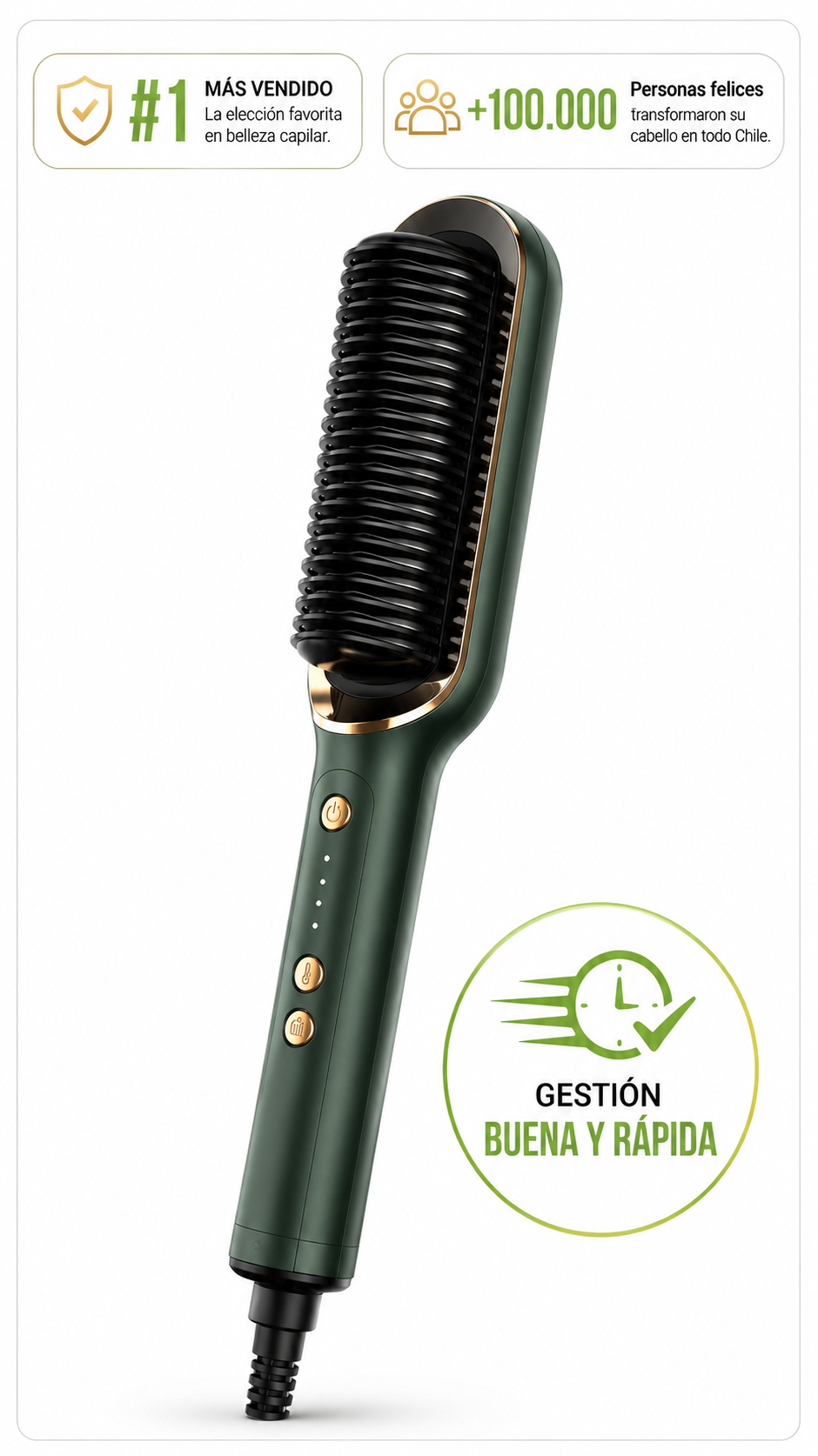 Lissora Pro - Cepillo Alisador Rizador Multifuncional